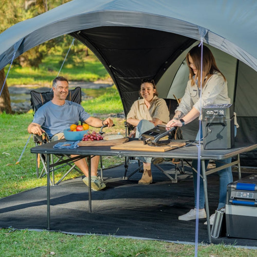 OZtrail Blockout Shade Dome Shelter with Sun Wall 4.2m