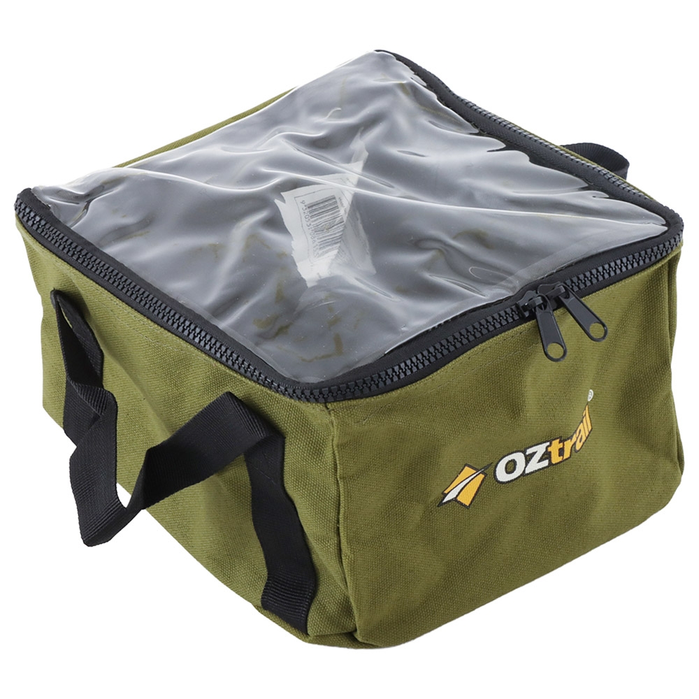 OZtrail Clear Top Canvas Gear Bag Medium