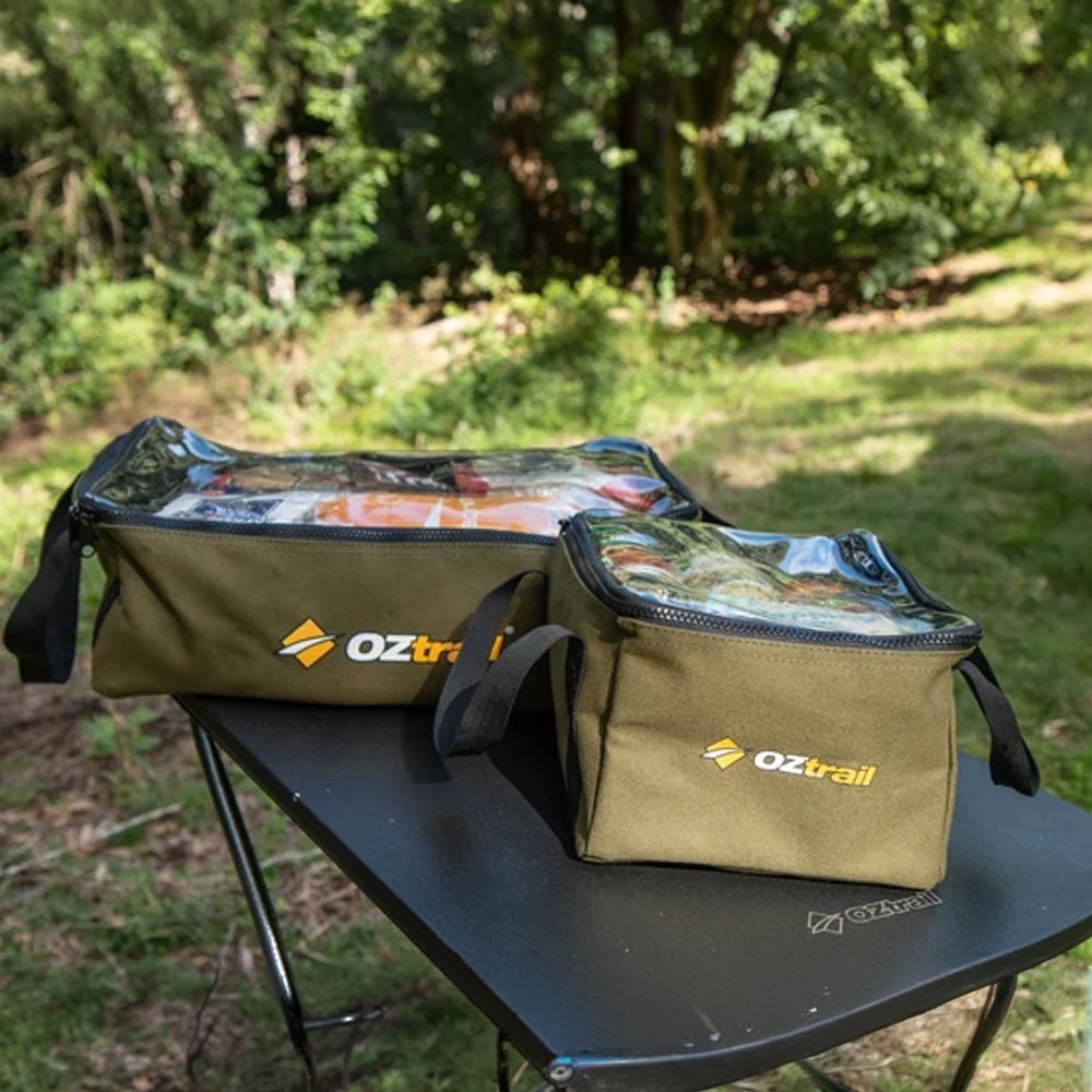 OZtrail Clear Top Canvas Gear Bag Large