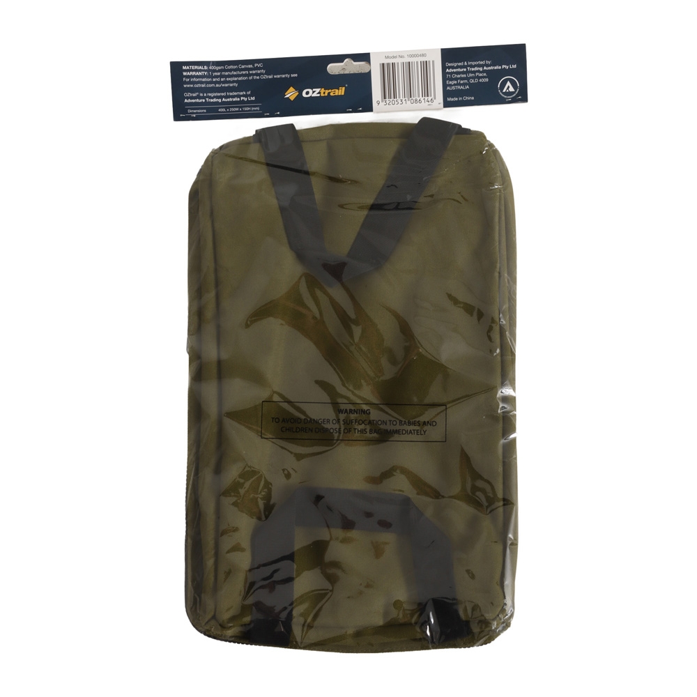 OZtrail Clear Top Canvas Gear Bag Large