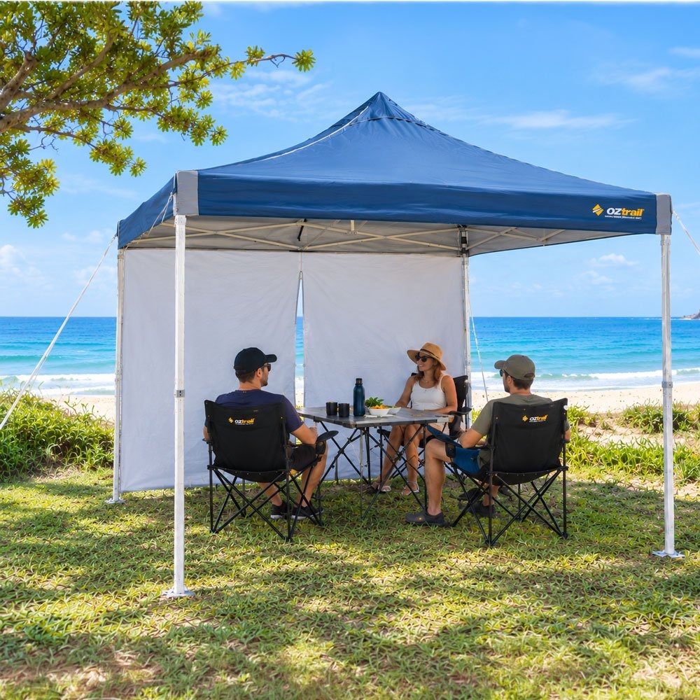 OZtrail Gazebo Solid Wall Kit with Centre Zip 3m