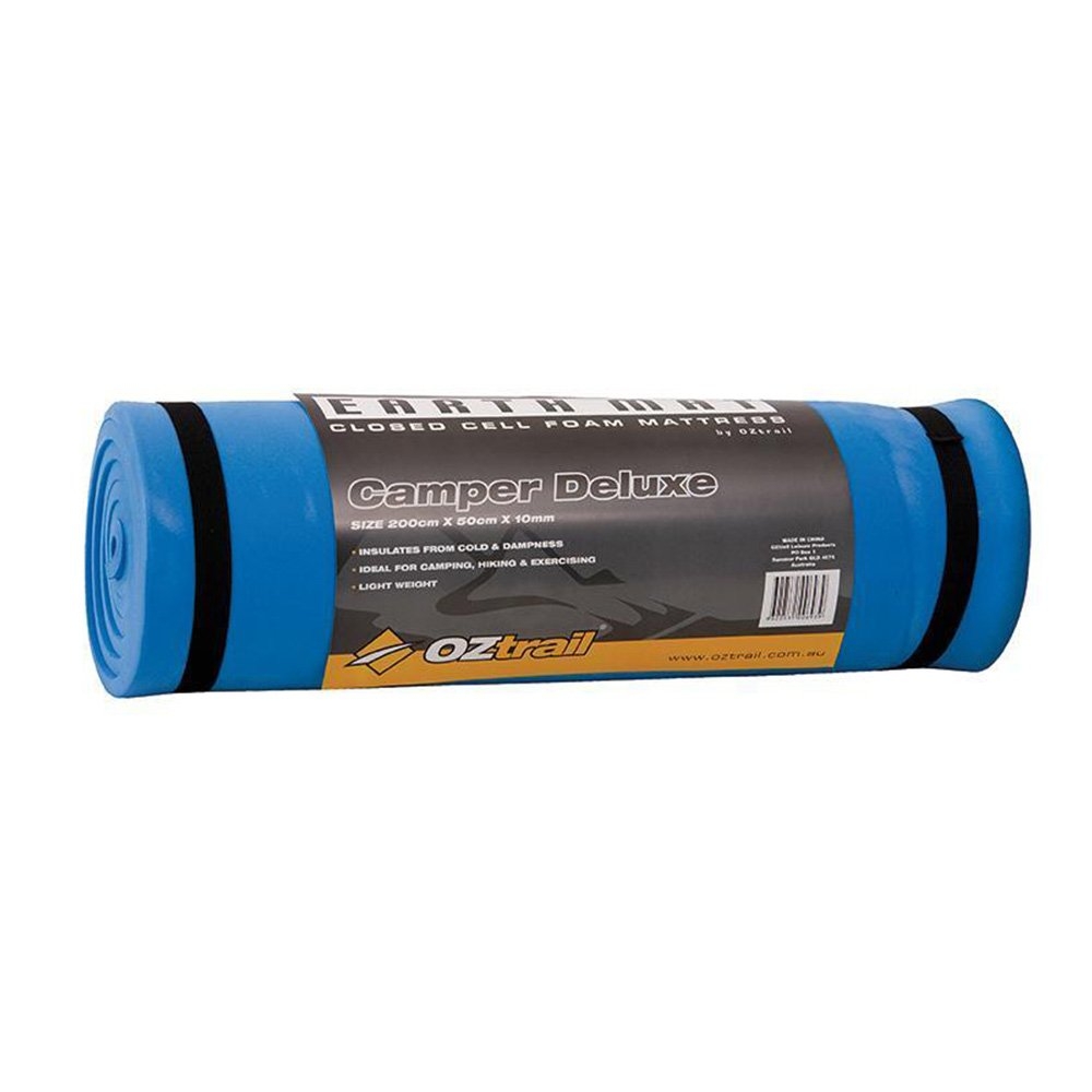 OZtrail Earth Mat Camper Deluxe Foam Camping Mattress Silver 10mm