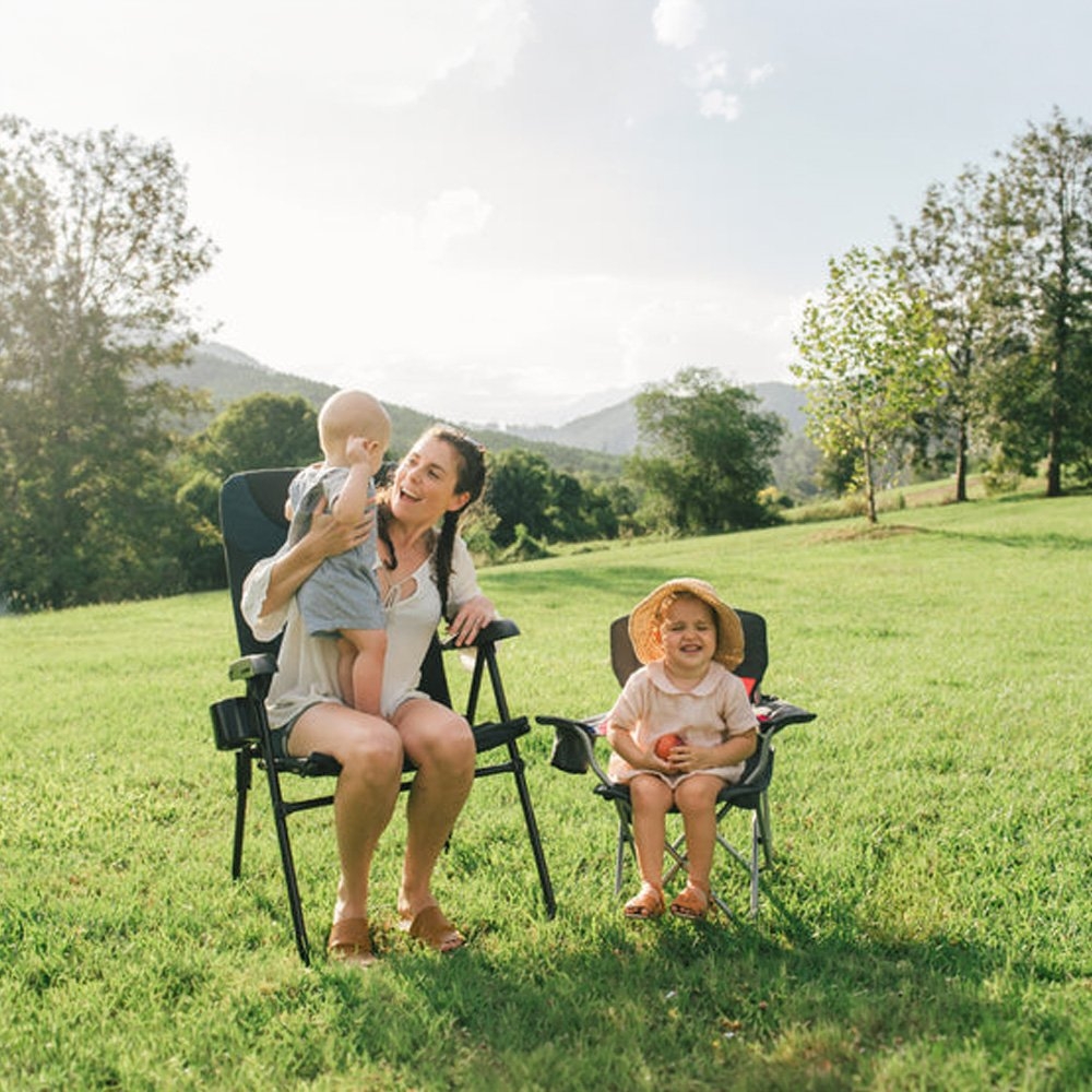OZtrail Junior Deluxe Camping Arm Chair Pink