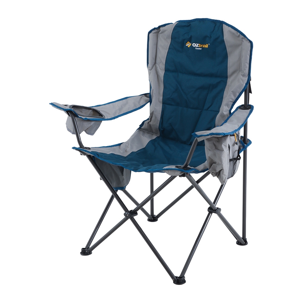 OZtrail Cooler Camping Arm Chair Blue