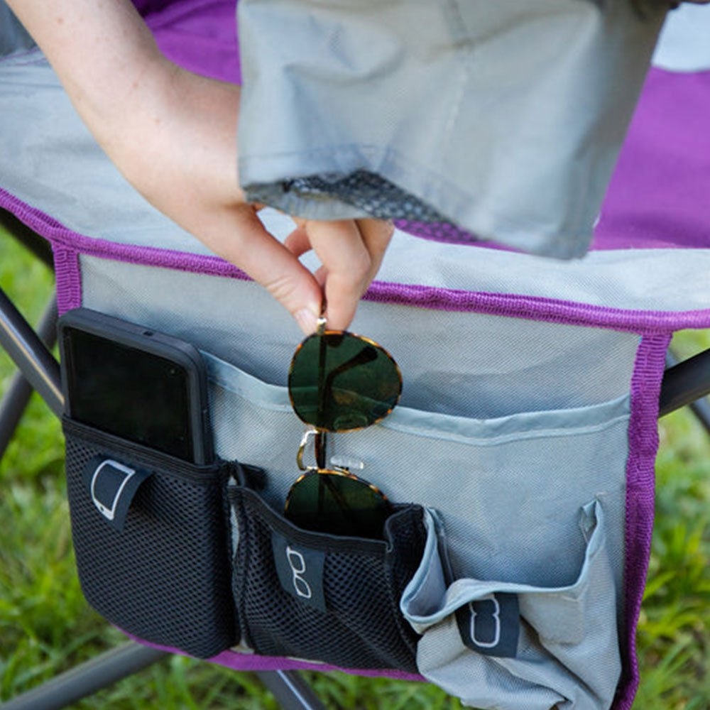 OZtrail Cooler Camping Arm Chair Purple