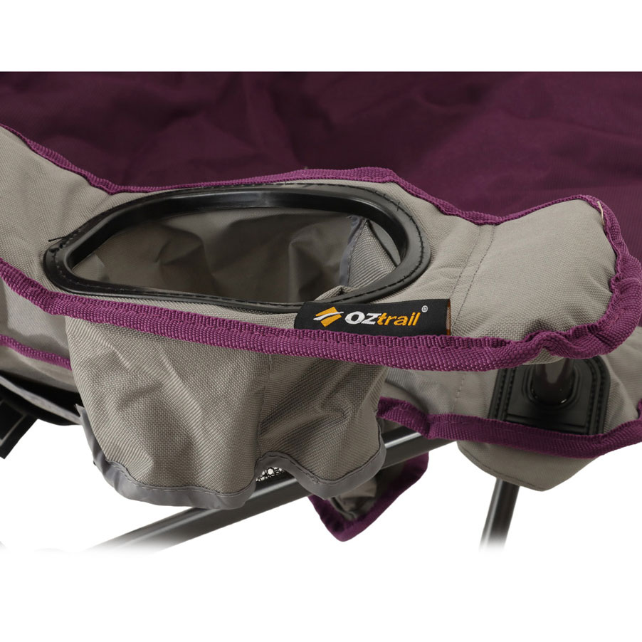 OZtrail Cooler Camping Arm Chair Purple