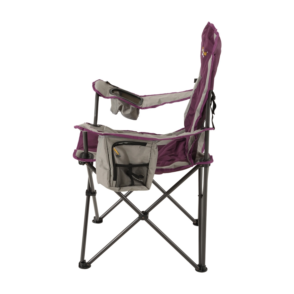 OZtrail Cooler Camping Arm Chair Purple