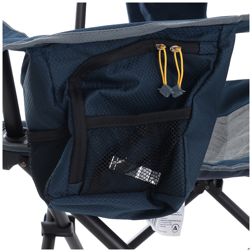 OZtrail Big Boy Camping Arm Chair Navy Blue