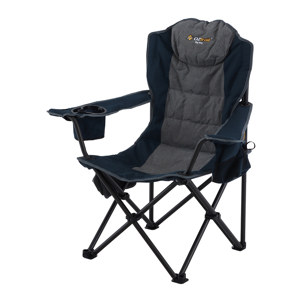 OZtrail Big Boy Camping Arm Chair Navy Blue