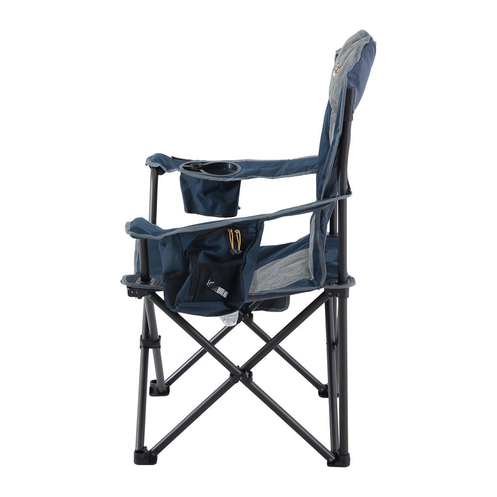 OZtrail Big Boy Camping Arm Chair Navy Blue