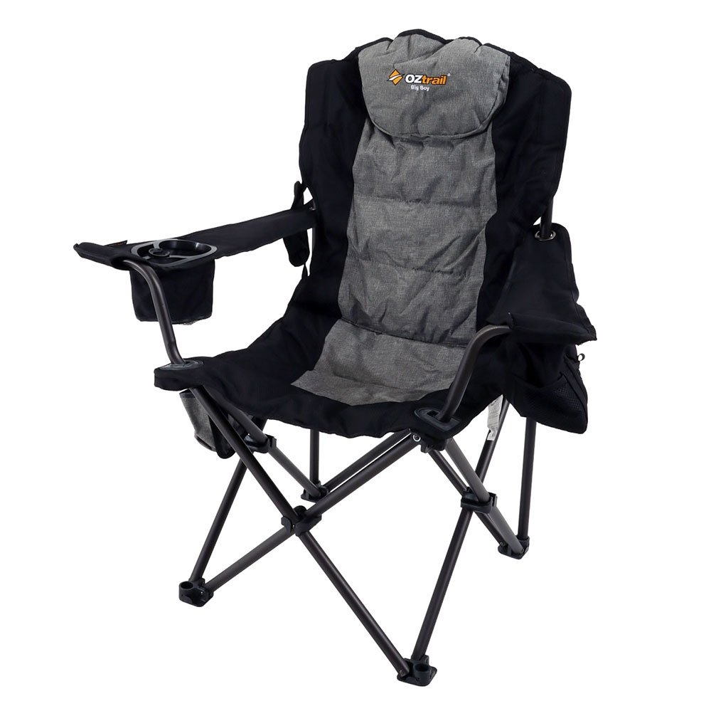 OZtrail Big Boy Camping Arm Chair Black