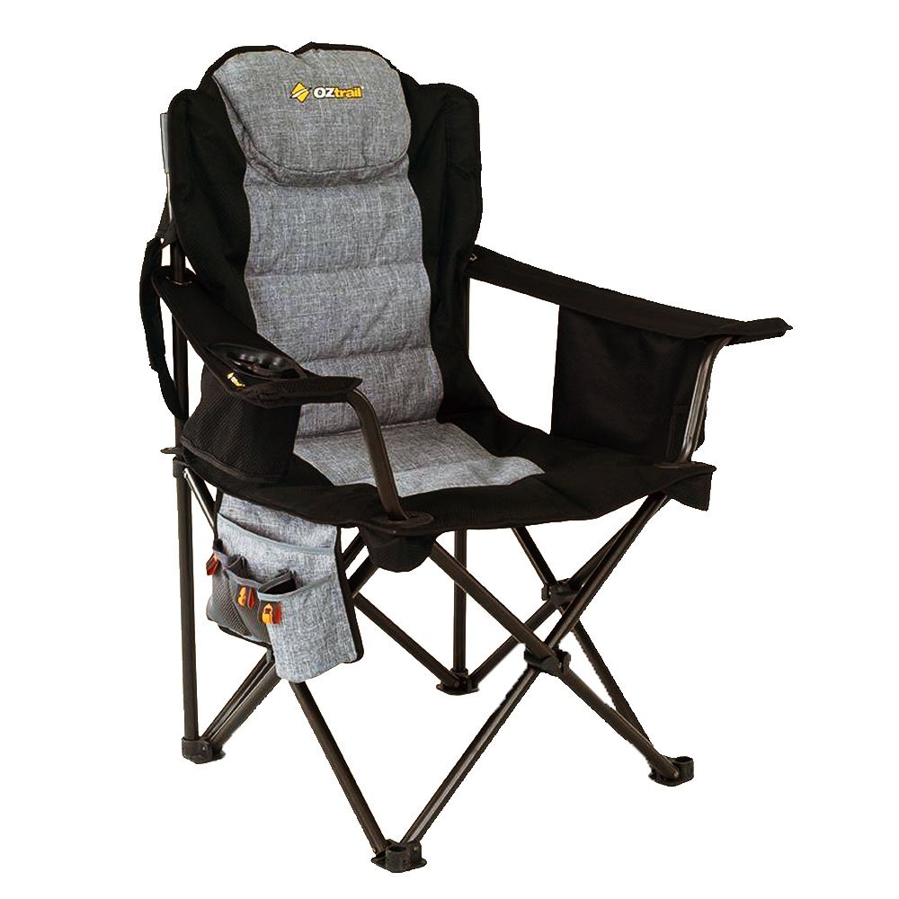OZtrail Big Boy Camping Arm Chair Black