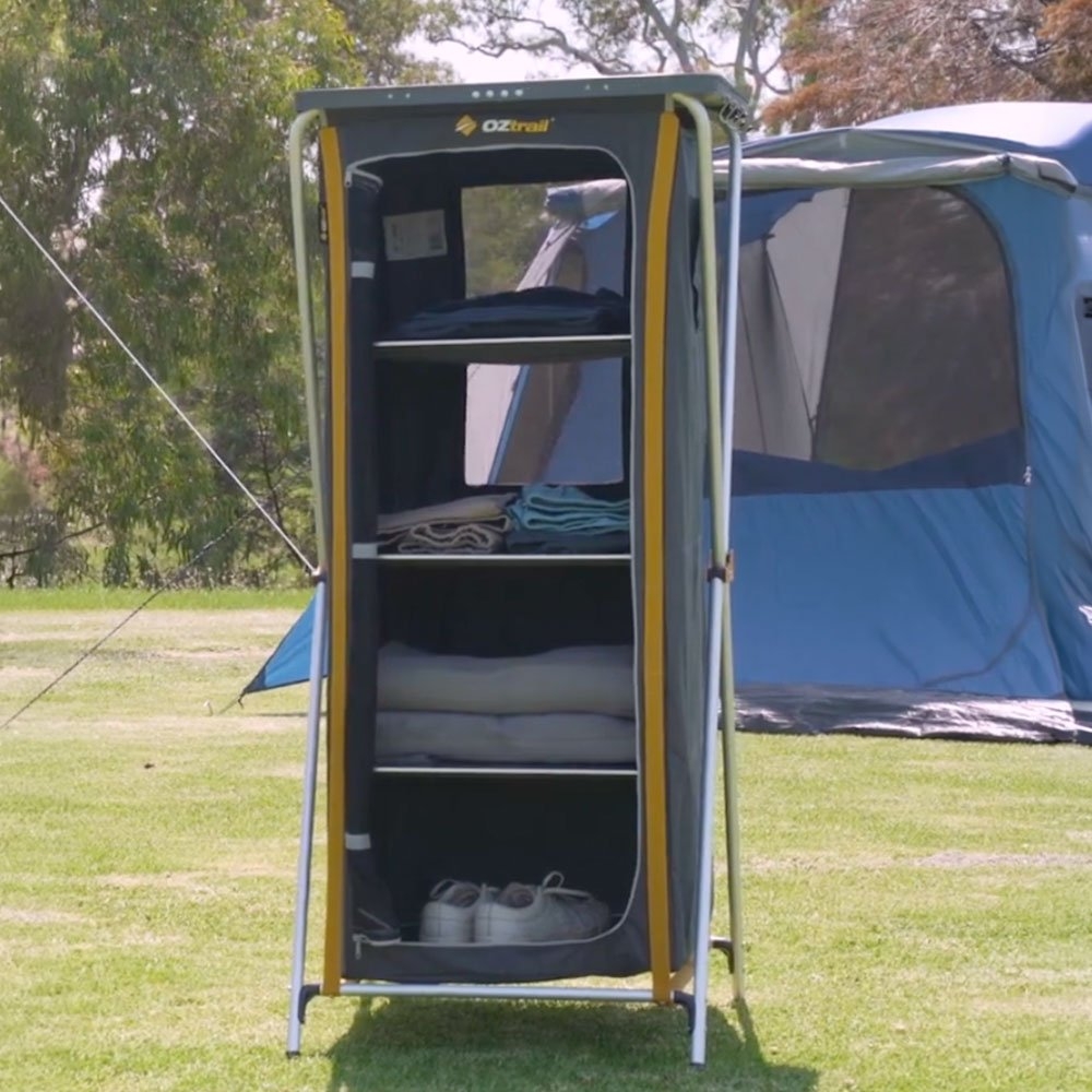 OZtrail Deluxe 4-Shelf Foldable Camping Cupboard