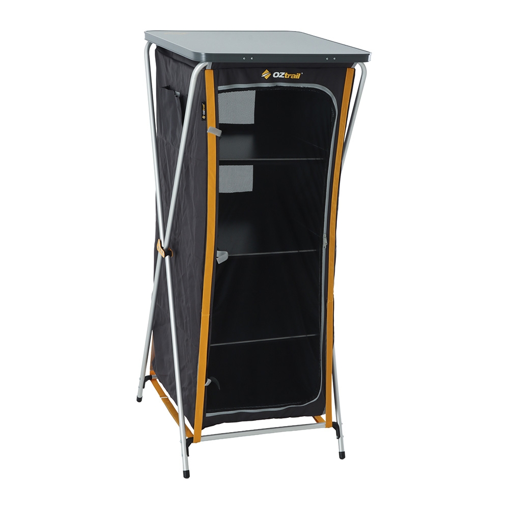 OZtrail Deluxe 4-Shelf Foldable Camping Cupboard