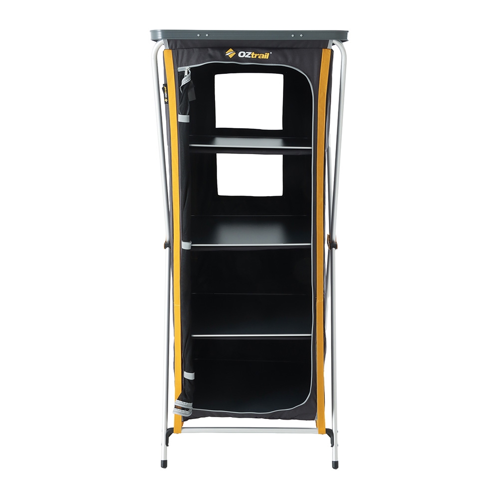 OZtrail Deluxe 4-Shelf Foldable Camping Cupboard