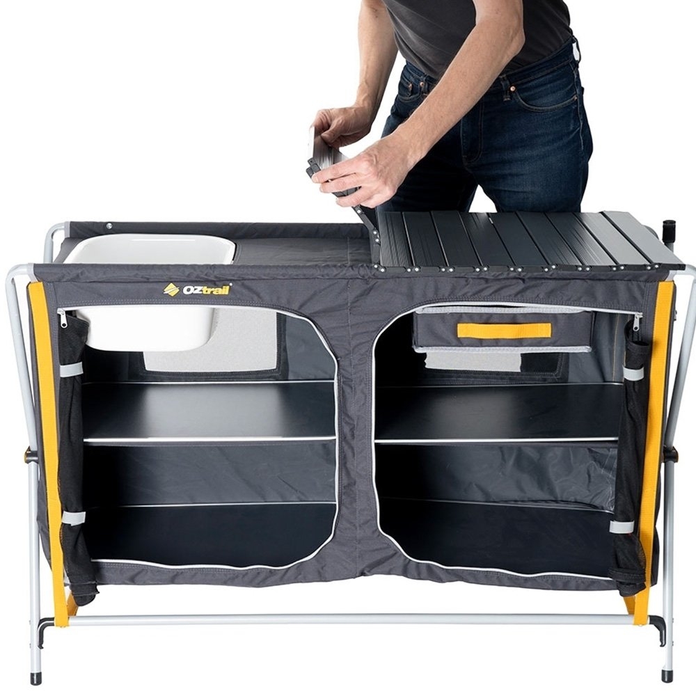OZtrail Deluxe Camping Kitchen with Sink