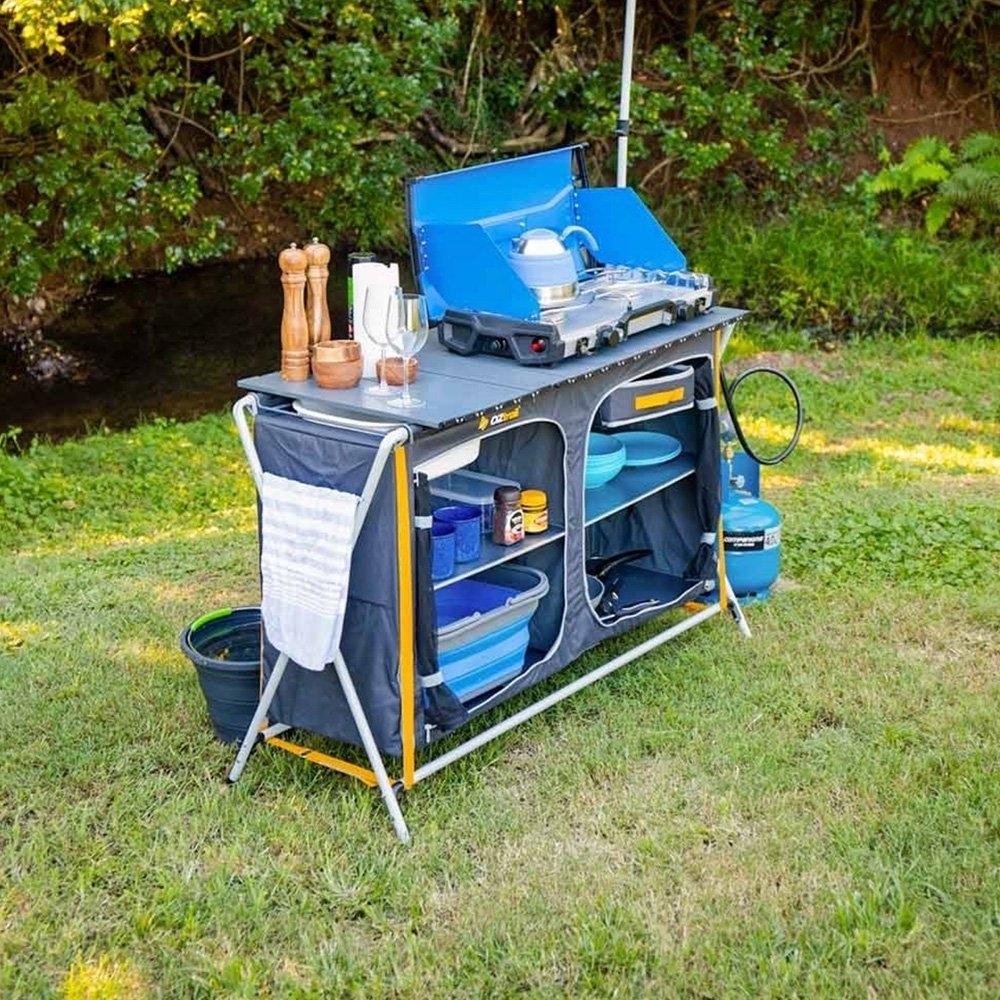 OZtrail Deluxe Camping Kitchen with Sink