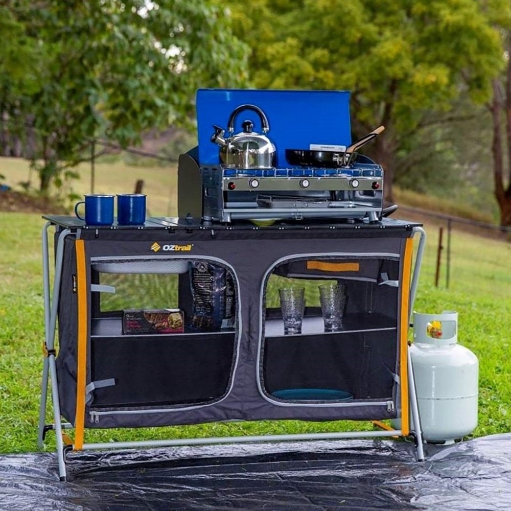 OZtrail Deluxe Camping Kitchen with Sink