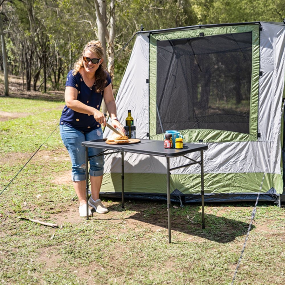 OZtrail Ironside Folding Camping Table 100cm