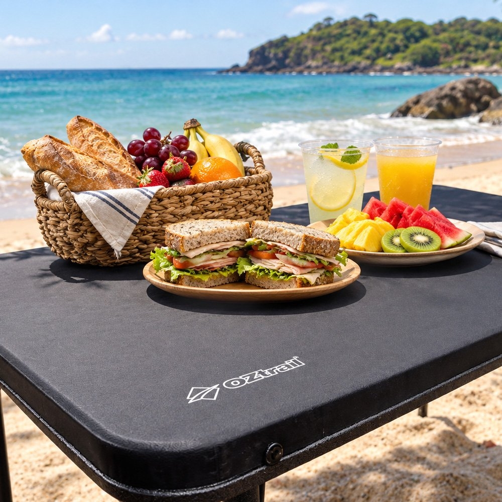OZtrail Ironside Folding Camping Table 120cm