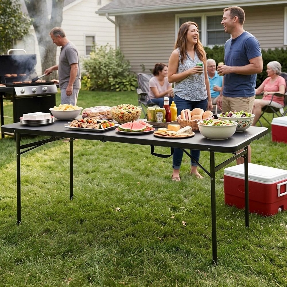 OZtrail Ironside Folding Camping Table 180cm