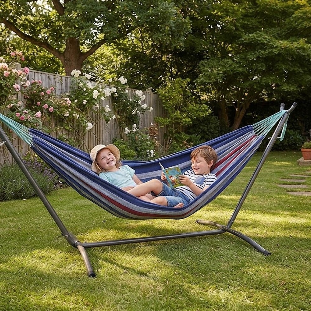 OZtrail Anywhere Double Hammock with Steel Frame
