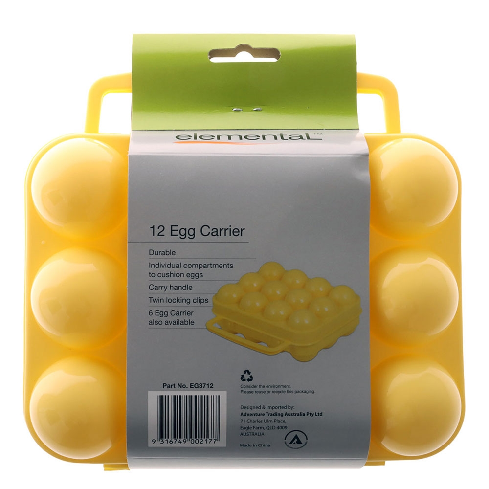 Elemental 12 Egg Plastic Carrier