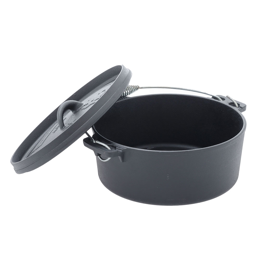 Campfire Pre-Seasoned Cast Iron Camp Oven 4.5 Quart