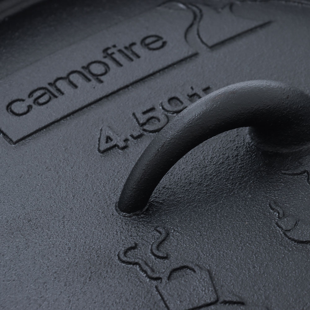 Campfire Pre-Seasoned Cast Iron Camp Oven 4.5 Quart