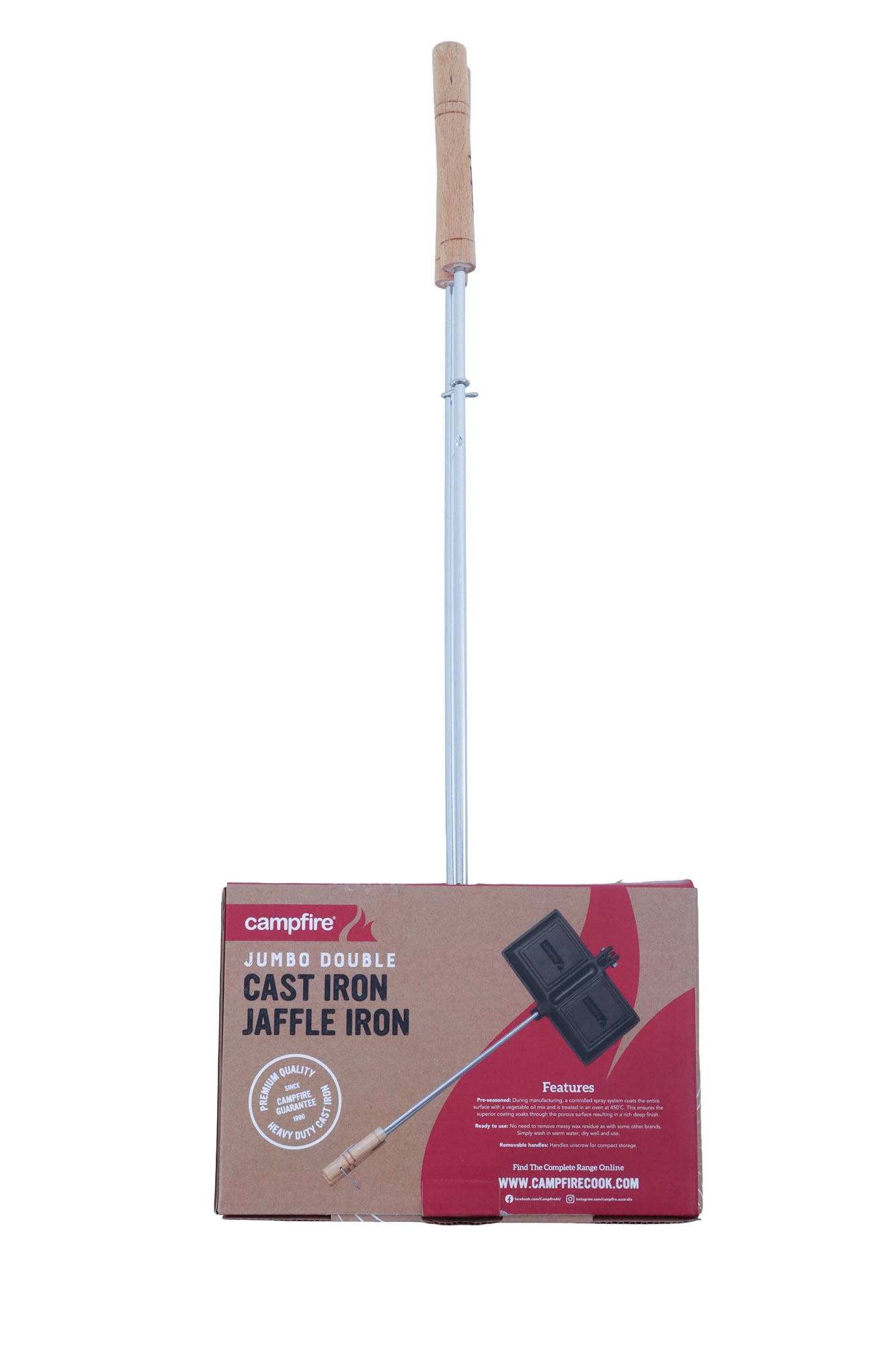 Campfire Cast Iron Toastie Maker Jumbo Double