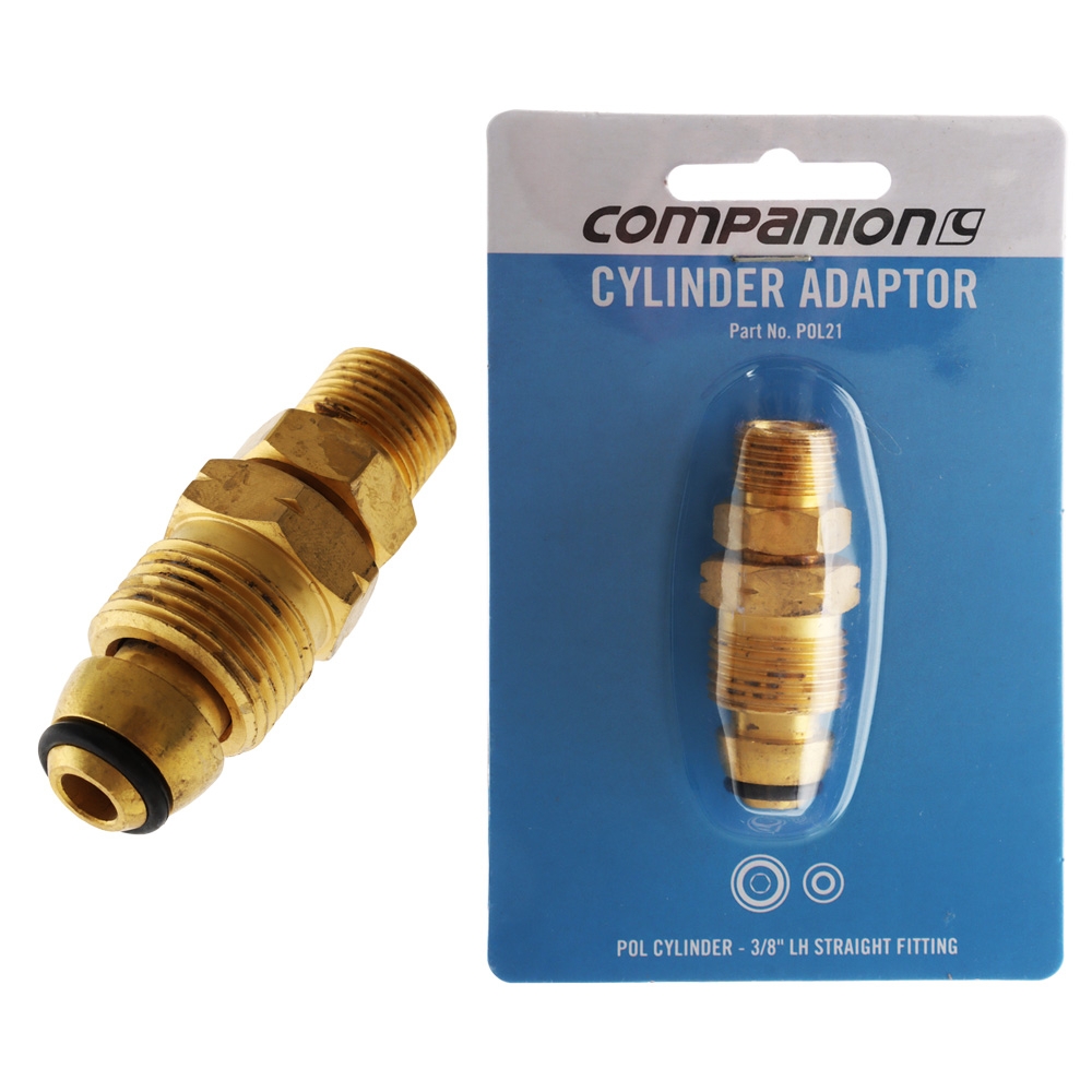 Companion CYL to 3/8in LH Adaptor Outlet
