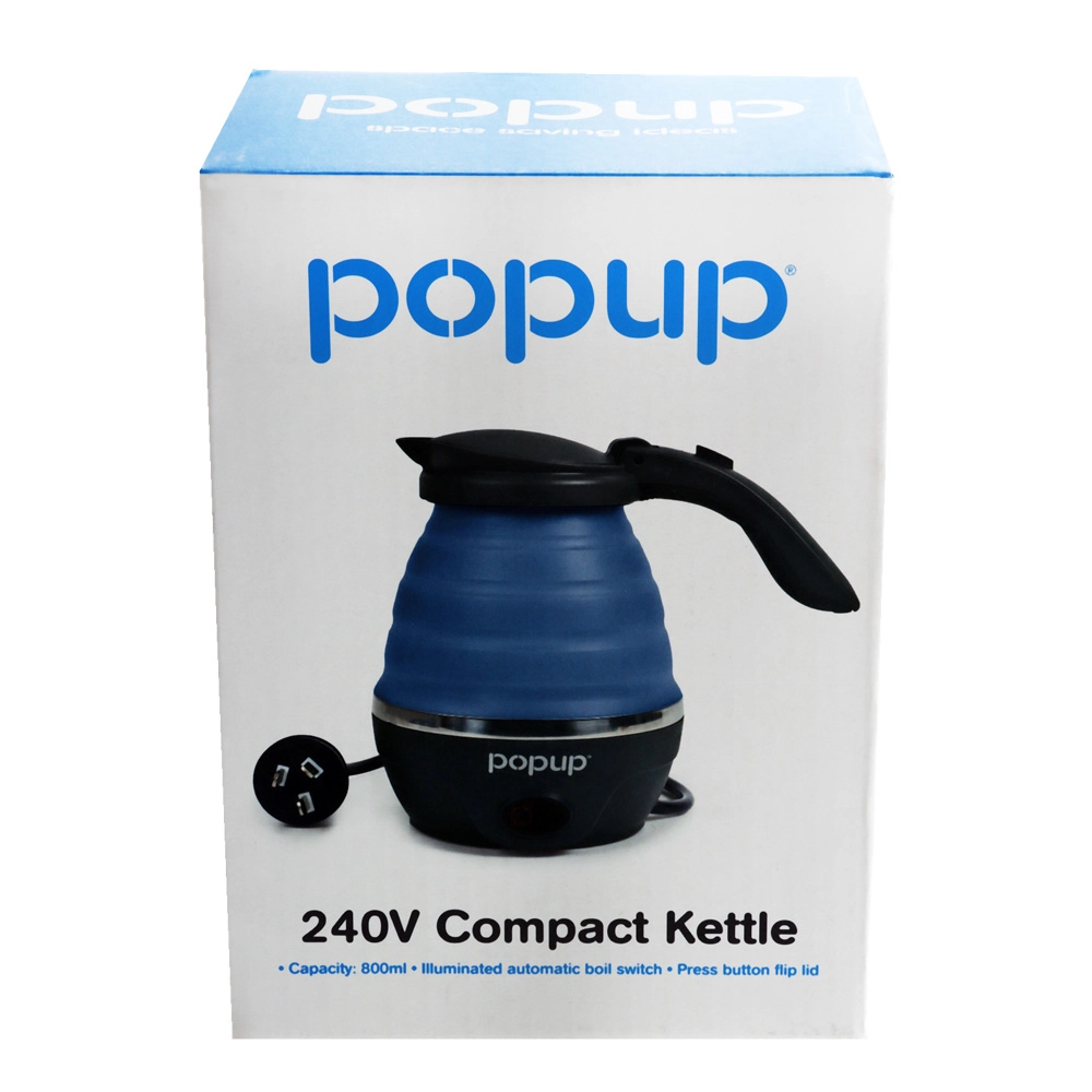 Popup Electric Billy Kettle 240V Blue