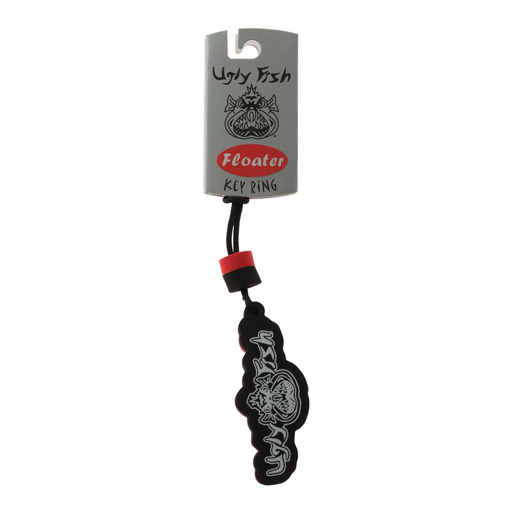 Ugly Fish Floating Key Ring Black/Red