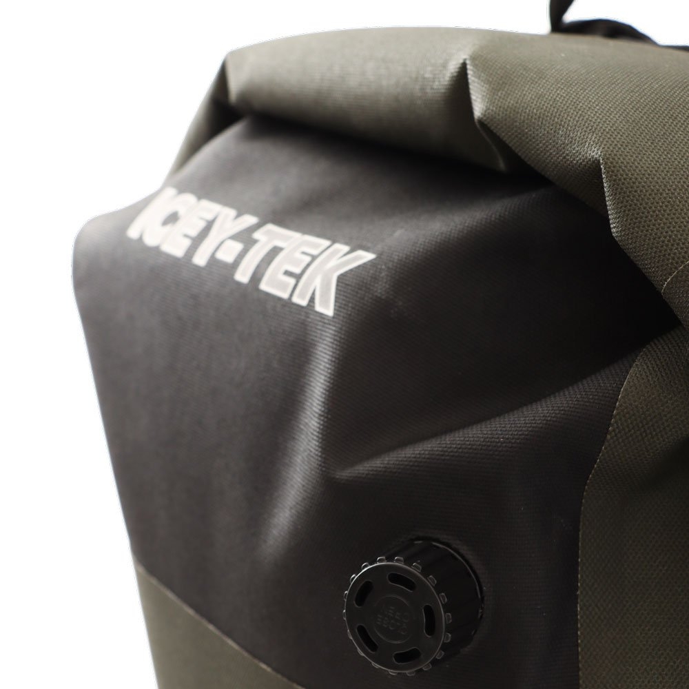 Icey-Tek Roll-Top Dry Insulated Cooler Backpack 25L Olive