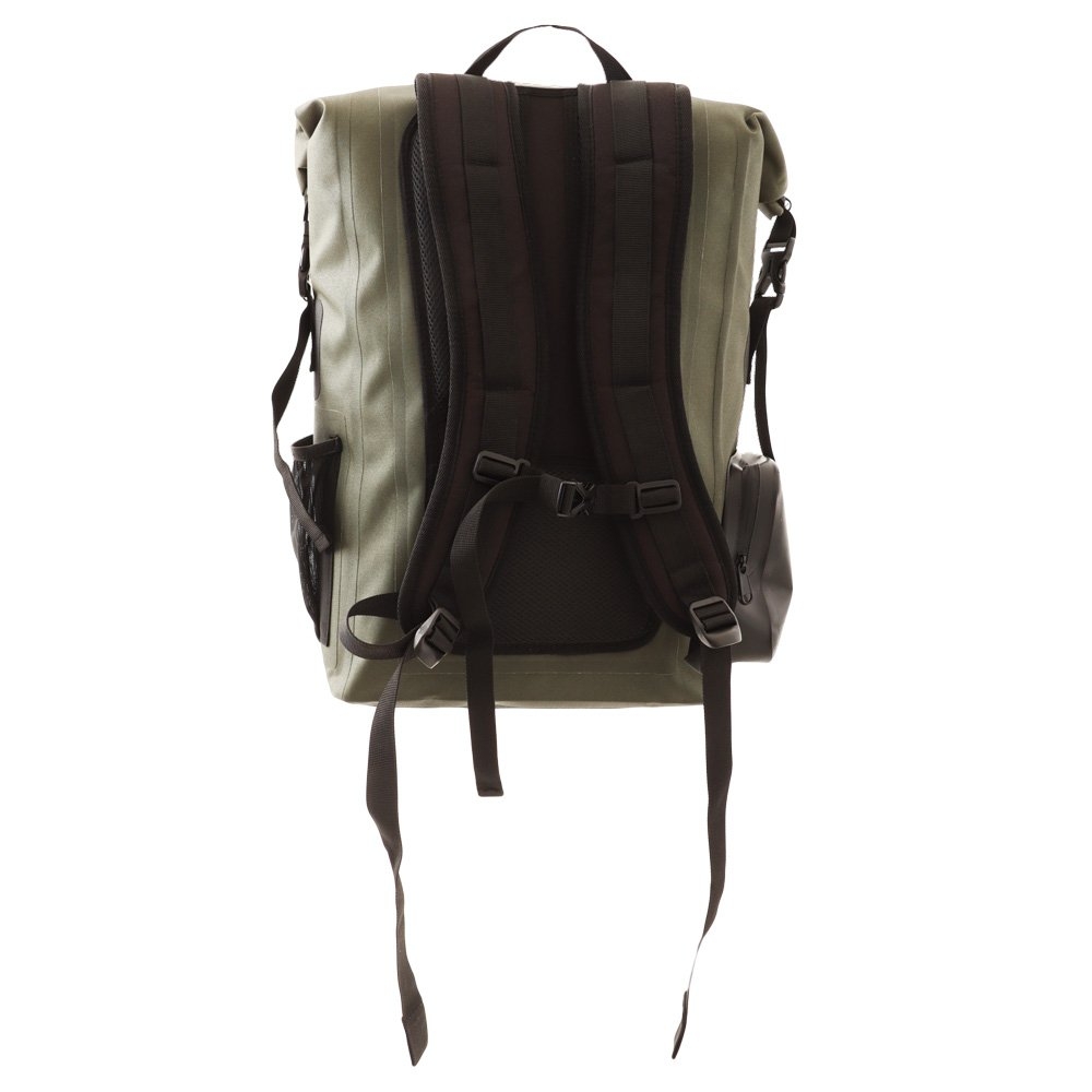 Icey-Tek Roll-Top Dry Insulated Cooler Backpack 25L Olive