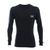 Black Shag Merino Mens Long Sleeve Thermal Top XL