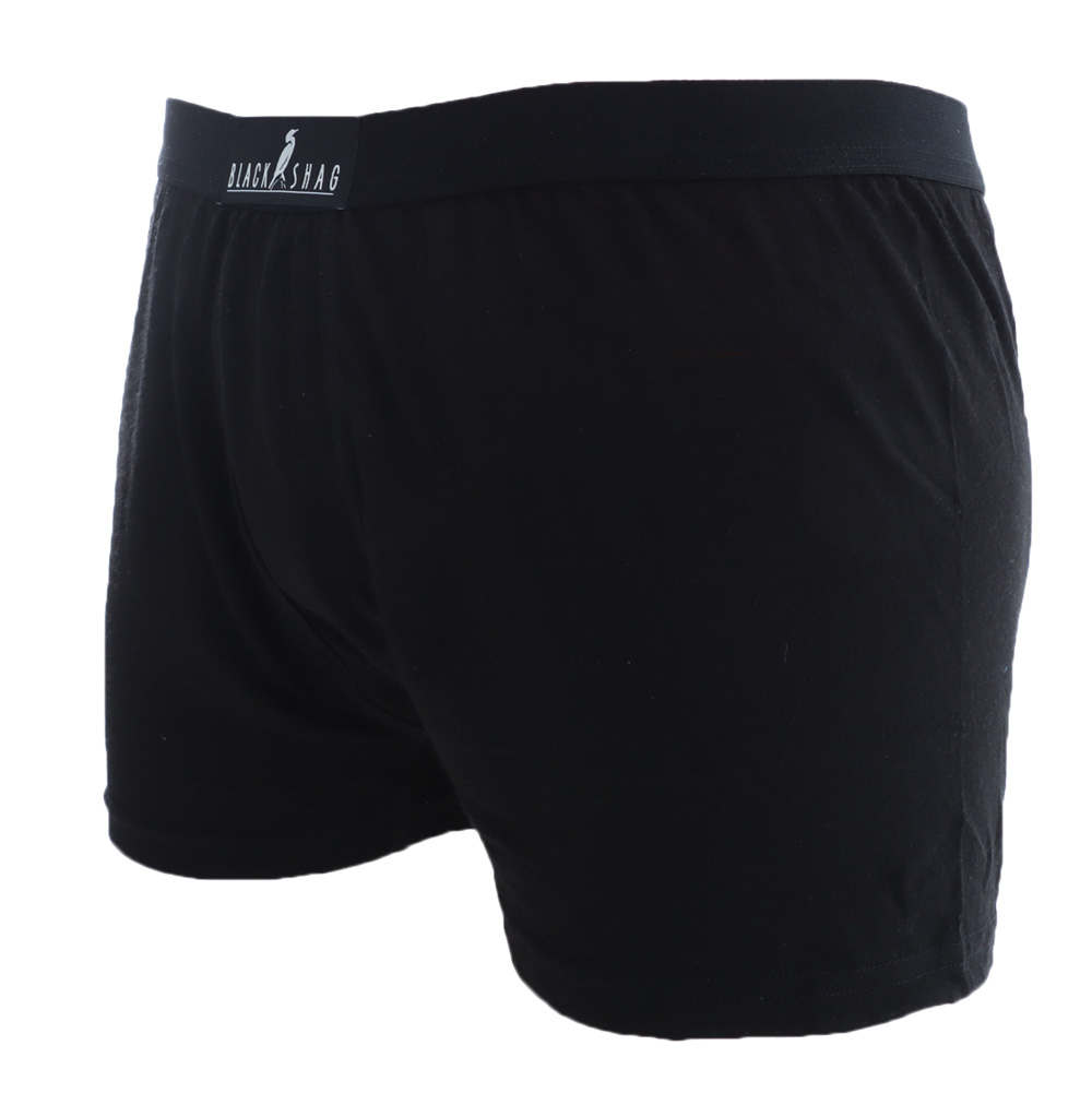 Black Shag Merino Mens Thermal Underwear