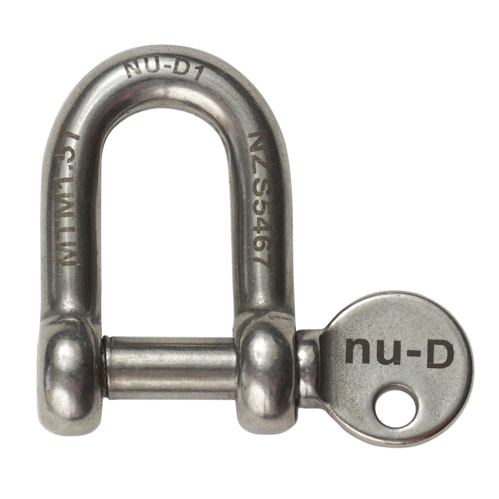 Nu-D Stainless Steel D-Shackle 8mm Nu-D Stainless Steel D-Shackle 8mm