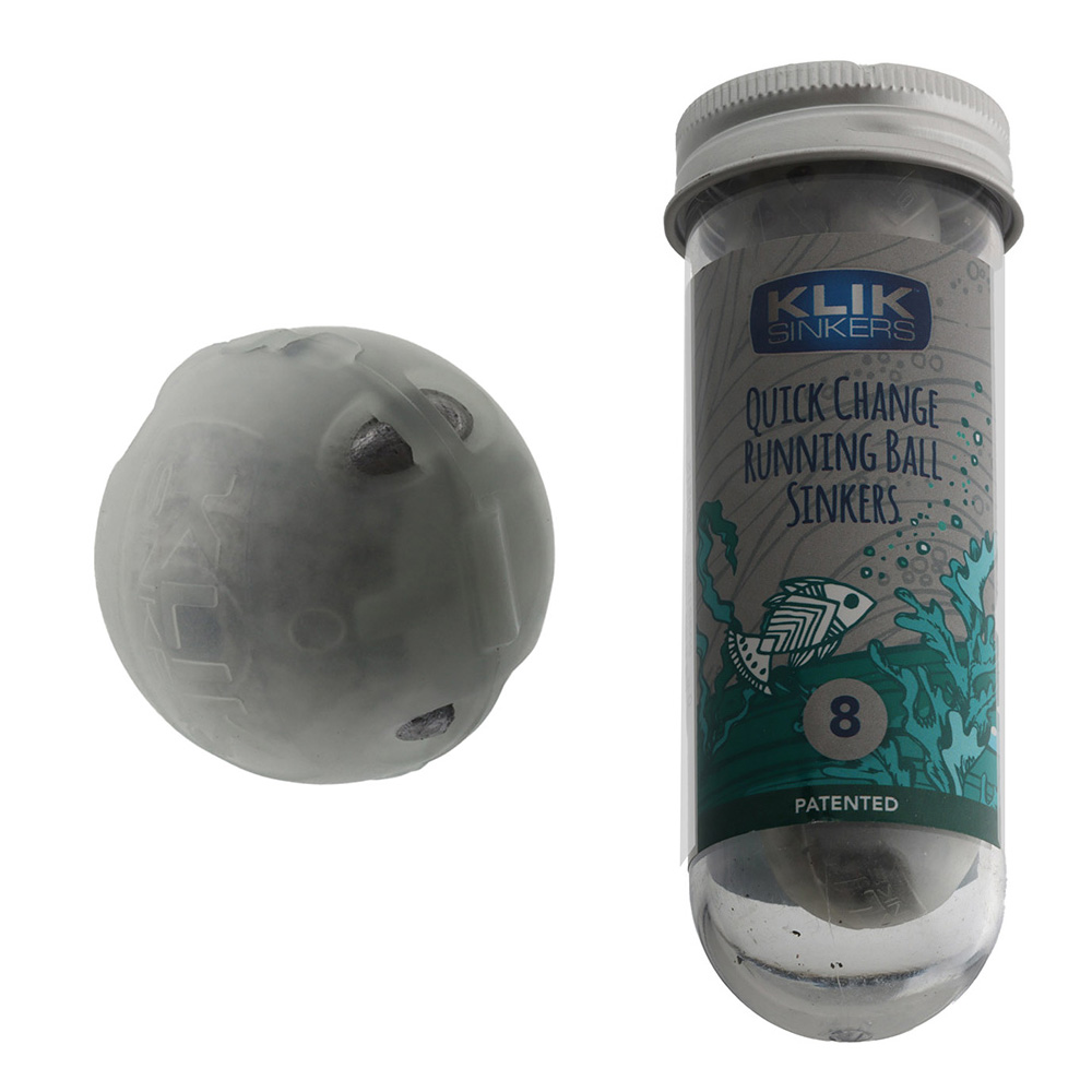 Klik Sinkers Quick Change Ball Sinkers Lumo 60g Qty 4