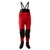 Waterproof Dry Suit Trousers/Overalls with Relief Zipper Red L
