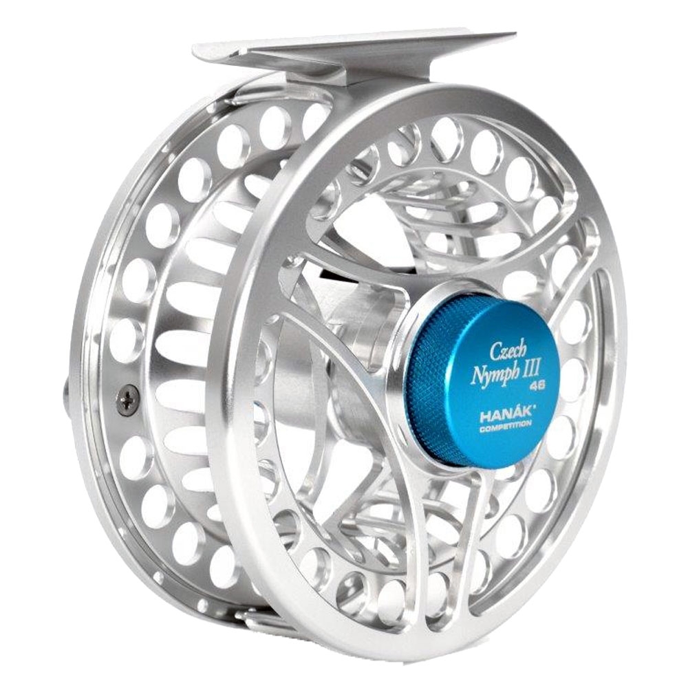 HANAK Competition Czech Nymph III 24 Reel with 30m Backing Silver/Blue