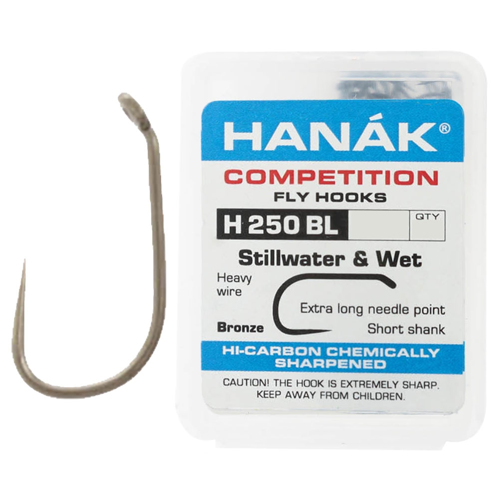 HANAK Competition H250BL Barbless Hooks #10 Qty 25