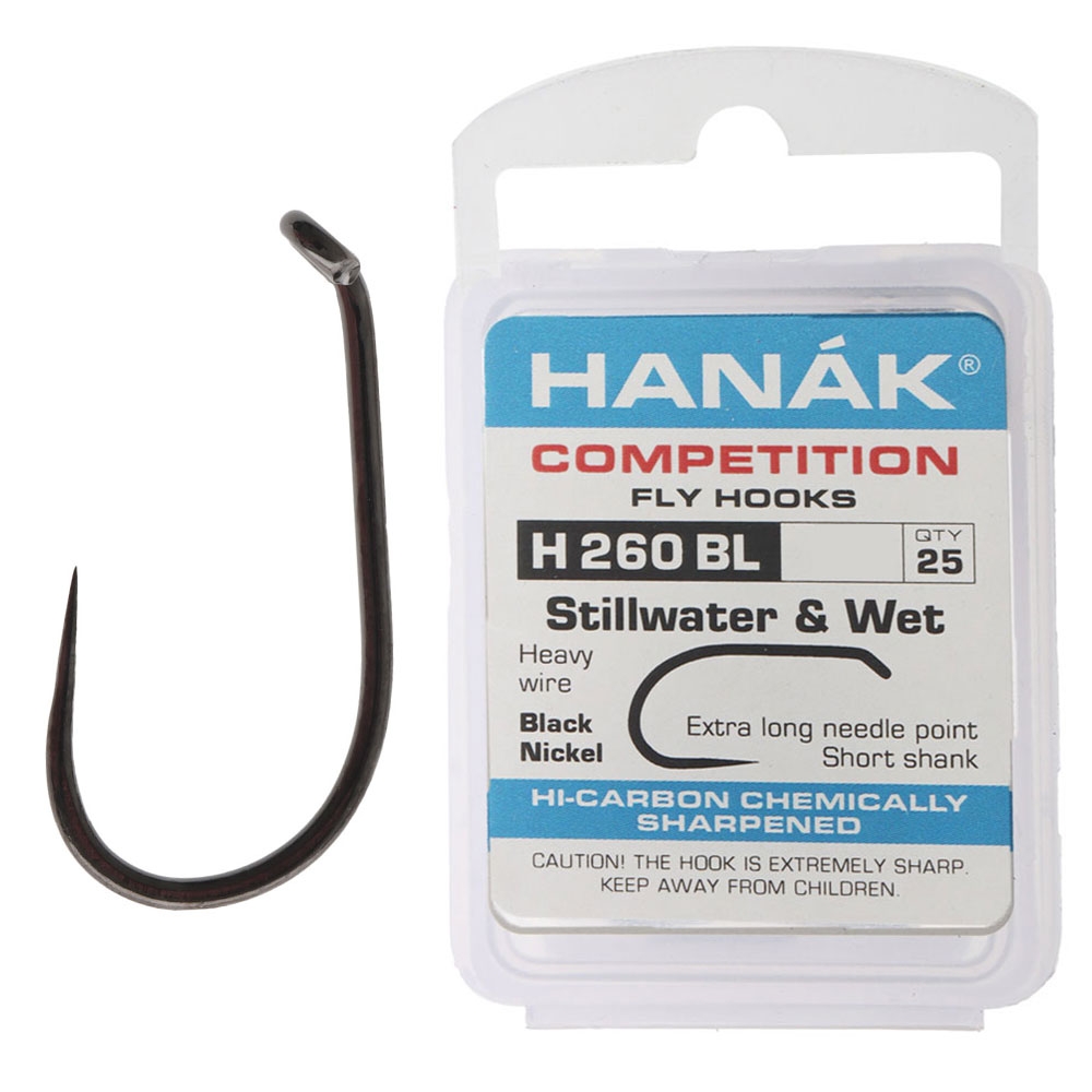HANAK Competition H260BL Barbless Fly Hook Qty 25 #14