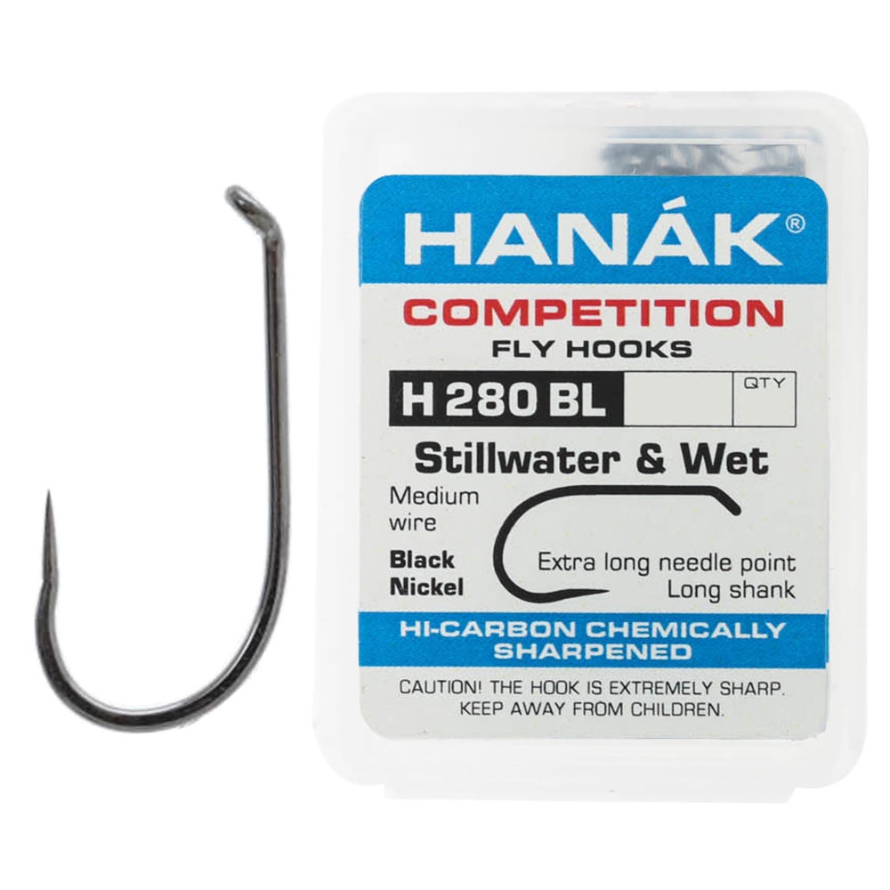 HANAK Competition H280BL Barbless Hooks #16 Qty 25