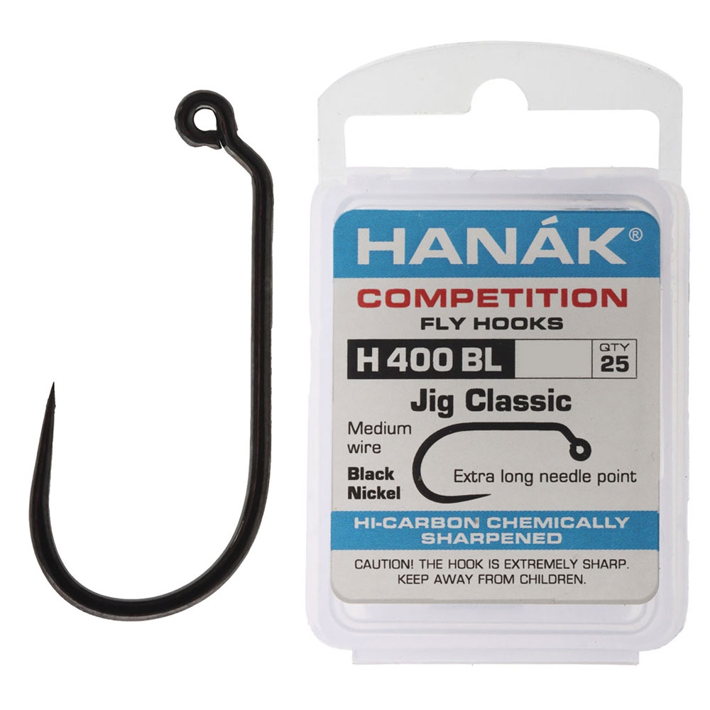 HANAK Competition H480BL Barbless Jig Hook Qty 25 #20