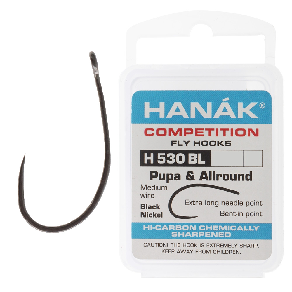 HANAK Competition H530BL Barbless Fly Hook Qty 25