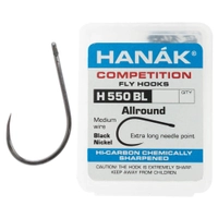 HANAK Competition H550BL Barbless Hooks #14 Qty 25 Thumbnail HANAK Competition H550BL Barbless Hooks #14 Qty 25