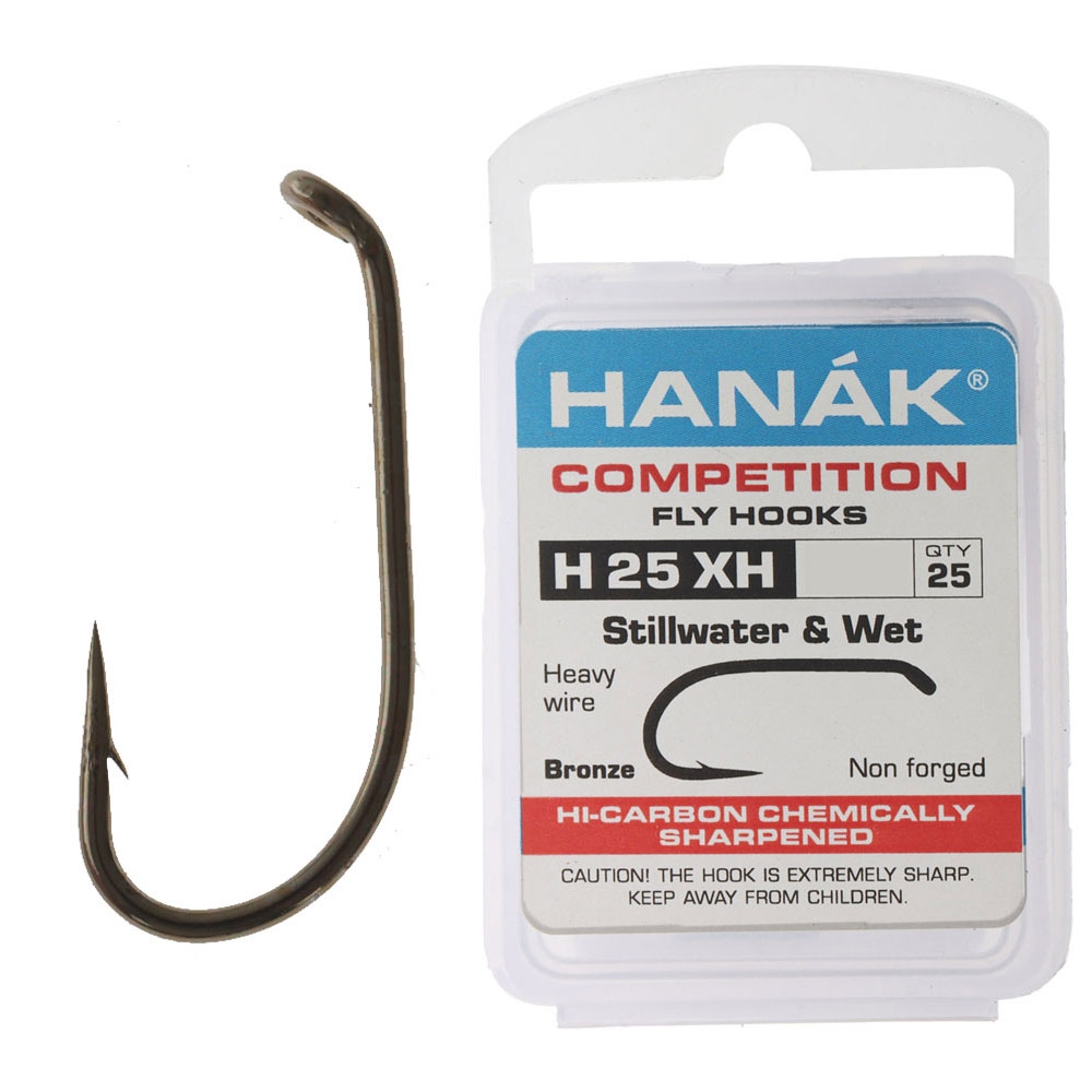 HANAK Competition H25XH Barbed Hook #16 Qty 25