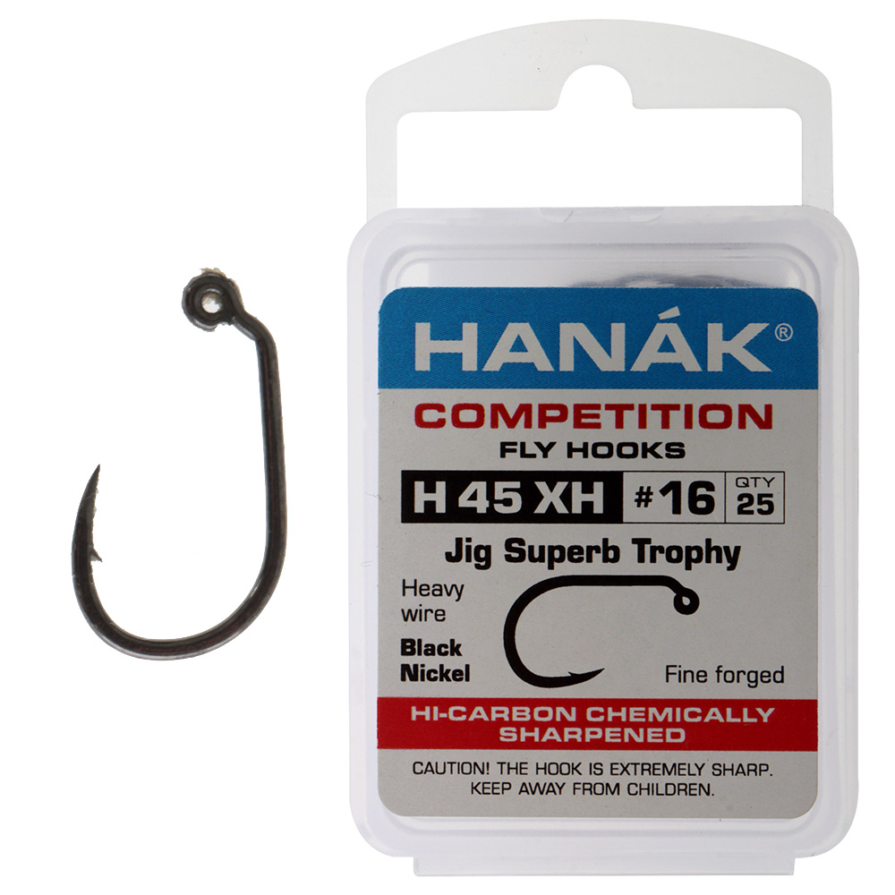 HANAK Competition H45XH Barbed Hook #16 Qty 25