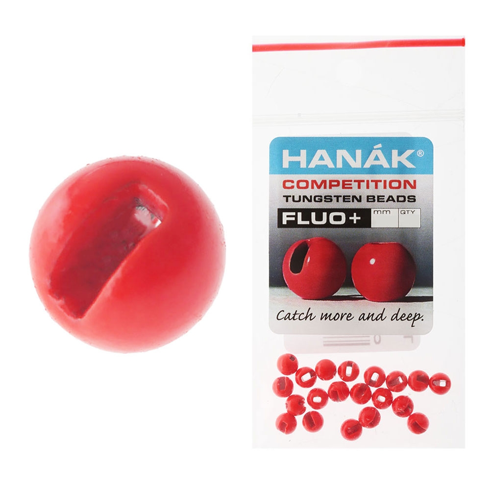 HANAK Competition FLUO+ Tungsten Beads Red